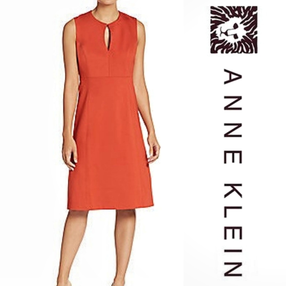 Ann Klein red sheath dress size 6